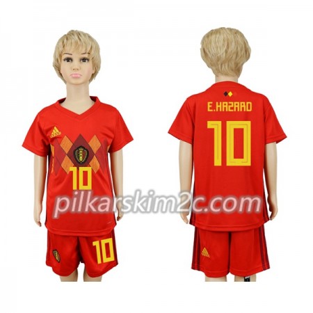 Koszulka Belgia Hazard 10 Dziecięca Główna Mistrzostwa Świata 2018 - Koszulki Piłkarskie